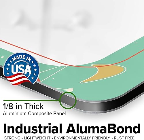 Miniatura 799 de My Sign Center - Letrero personalizado, 11 colores de fuente, 13 estilos de fuente, 4 opciones de agujero, 22 tamaños, 8 x 32 pulgadas, sin óxido,