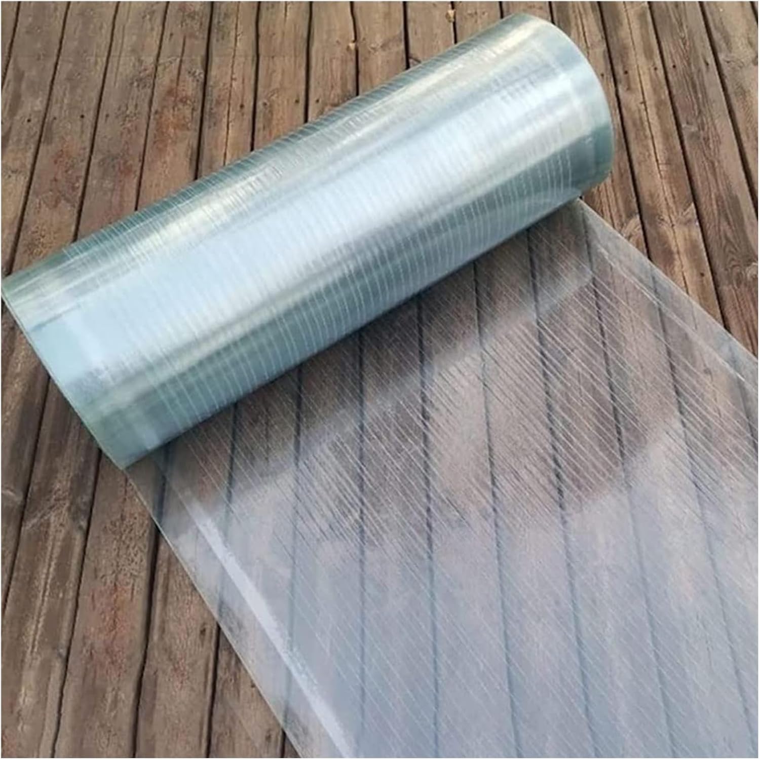 bujnie Rainproof Insulation Transparent Plastic PC Sheet Polycarbonate Sheets Roof Sheets Used in Sports Stadiums, Greenhouses, Cold Frames, Roofs (1.2x15m/3.94x49.2ft)