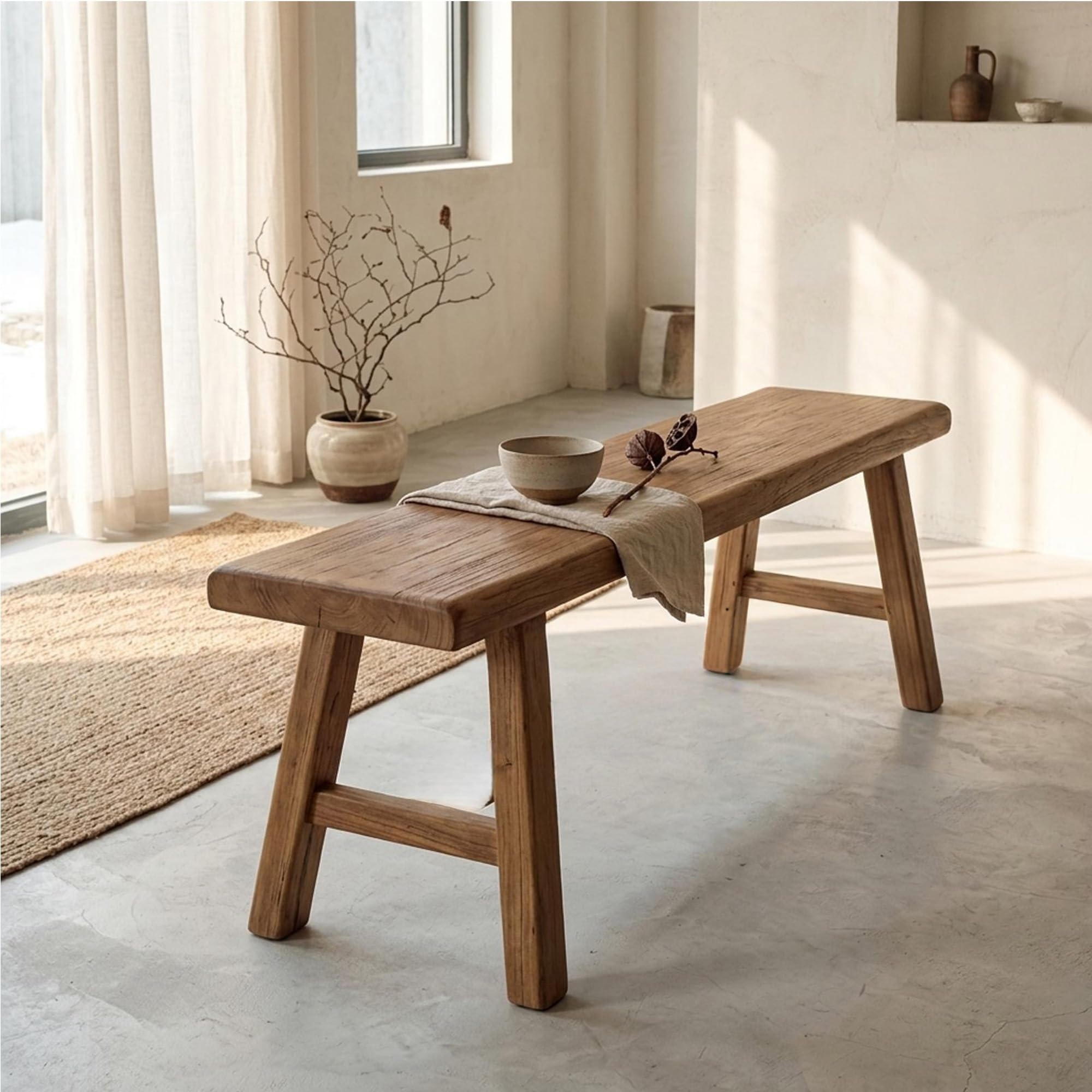 Banc de Salle à Manger en Bois intérieur,Banc d'entrée