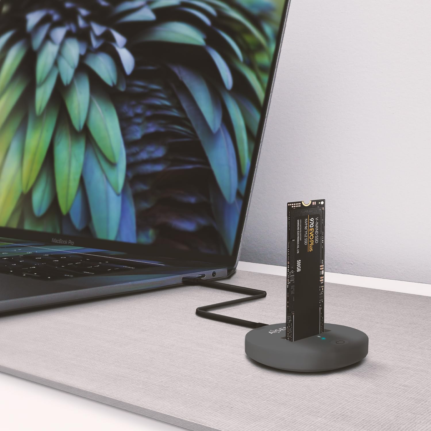 AISENS - ASUC-M2D014-GR - USB-C Dock M.2 (NGFF) Asuc-M2D014-Gr SATA/NVMe A USB3.1 Gen2, Grigio
