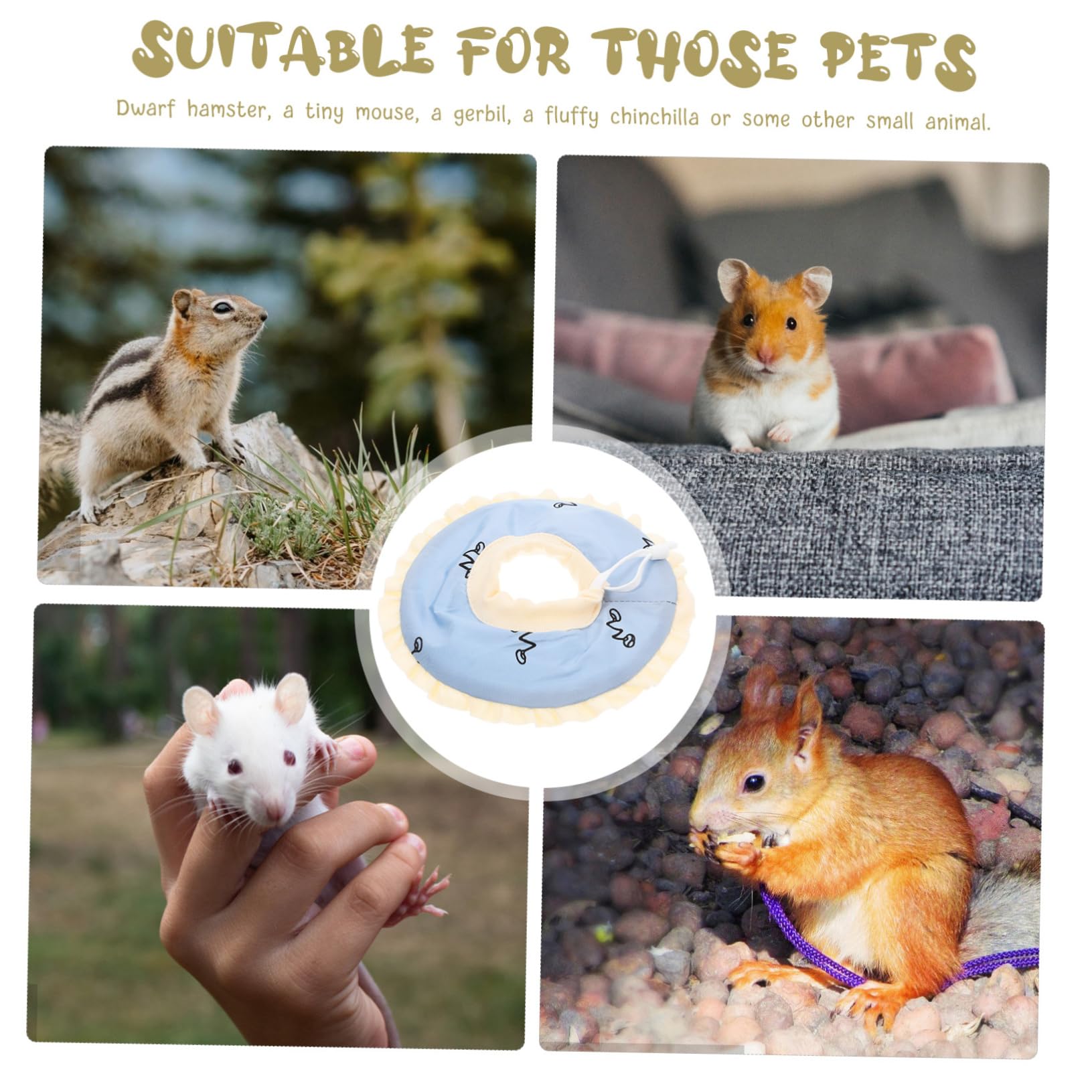 BELLIFFY Select Elizabeth Collar Soft Guinea Pig Cone Breathable Guinea Pig Recovery Collar