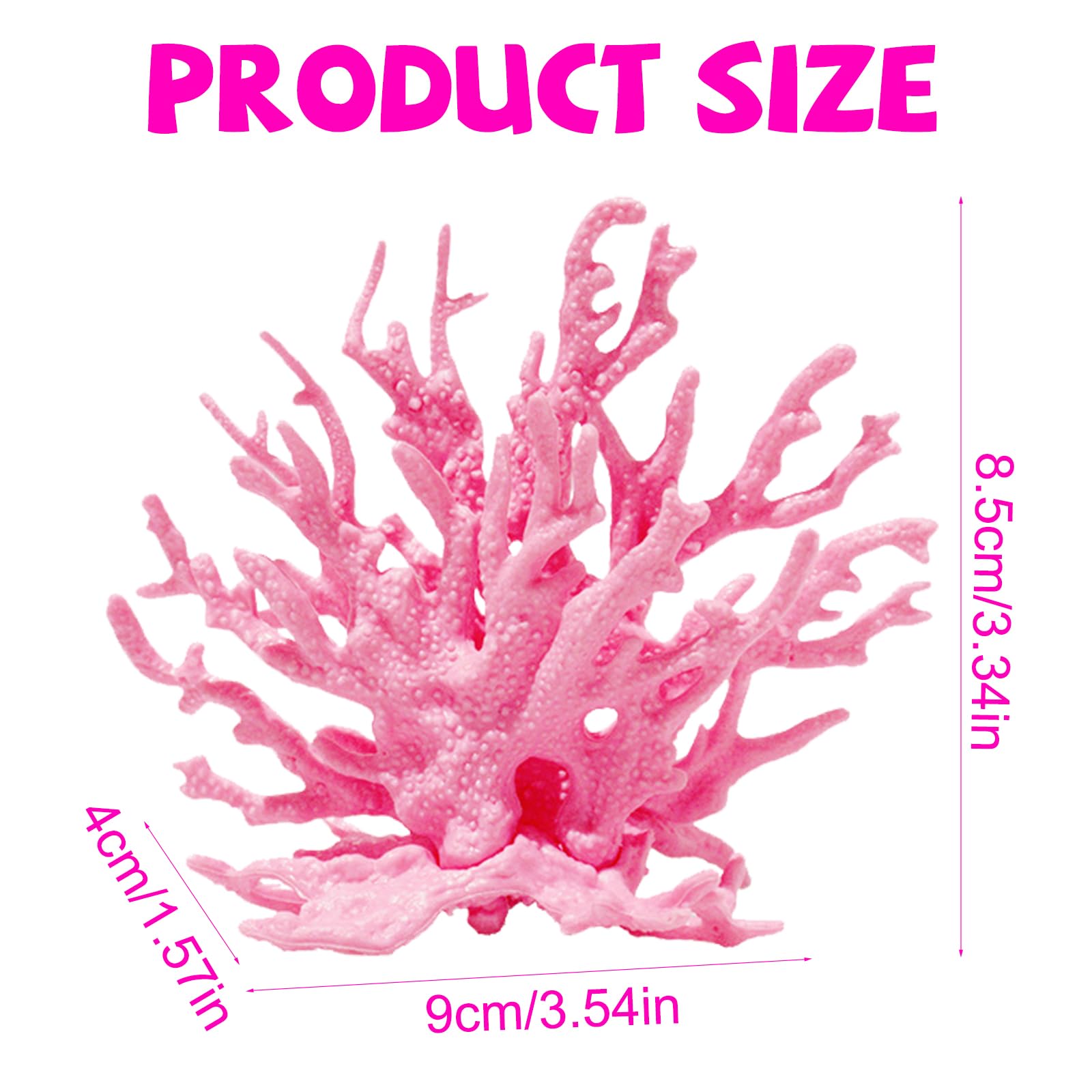 Corallo Artificiale Gamberetti Pianta Acquario Decorazione Paesaggio Acquatico (Rosa)
