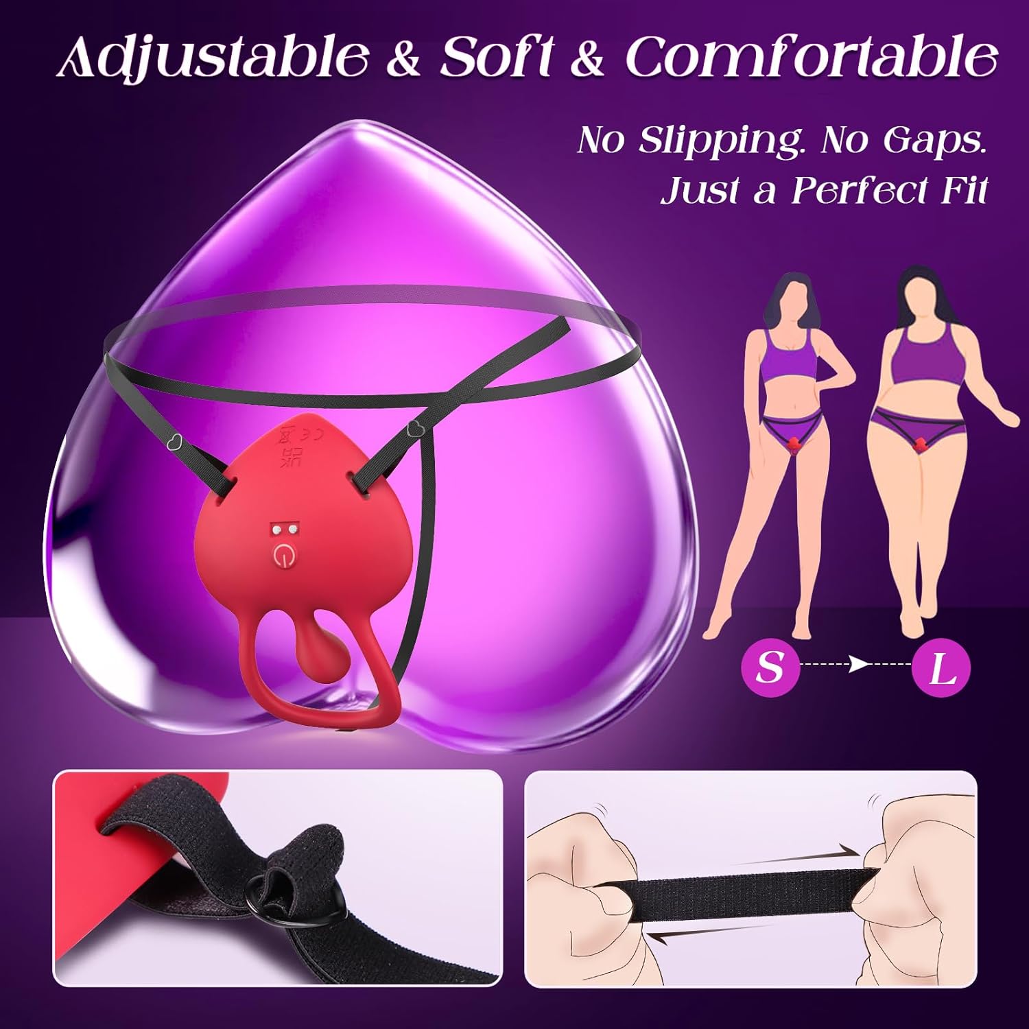 Couples Sex Toys Wearable Vibrator - MOOLIGIRL Vibrating Panties for Women Men with Flexible Bulb ＆ 9 Vibrations Modes G Spot Adult Toy, Clitoral Stimulator BDSM Cock Ring Remote Control