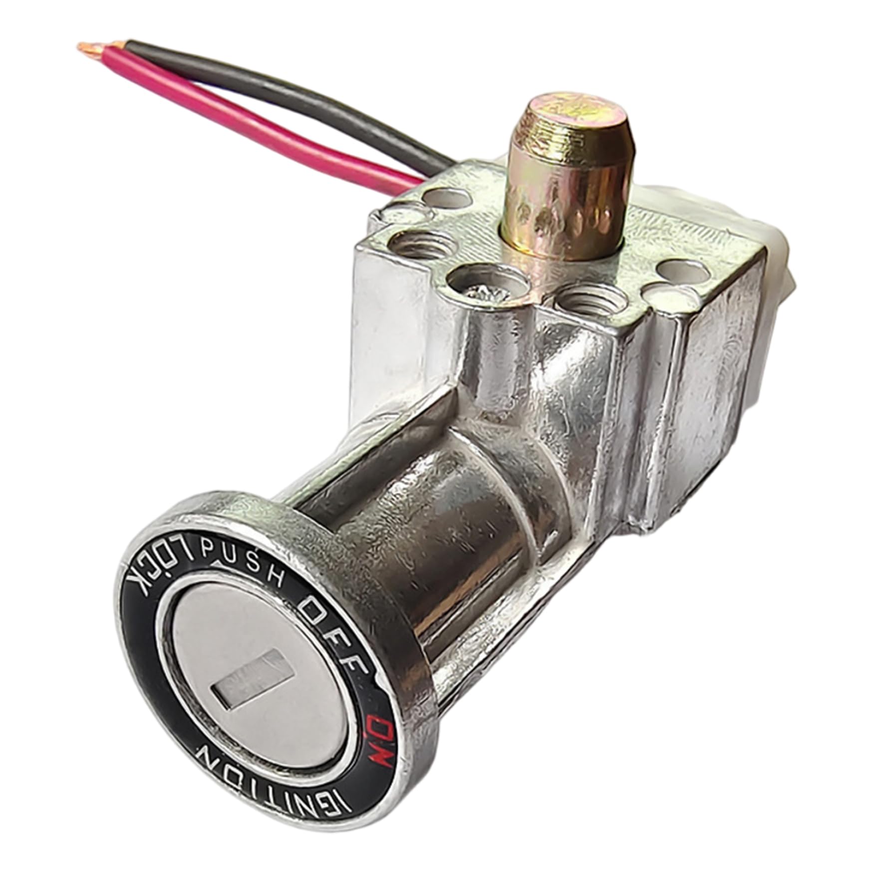 Copper Key Ignition Lock for Ebike, On/Off Switch Battery Casing Lock Replacement Part for E-Bike