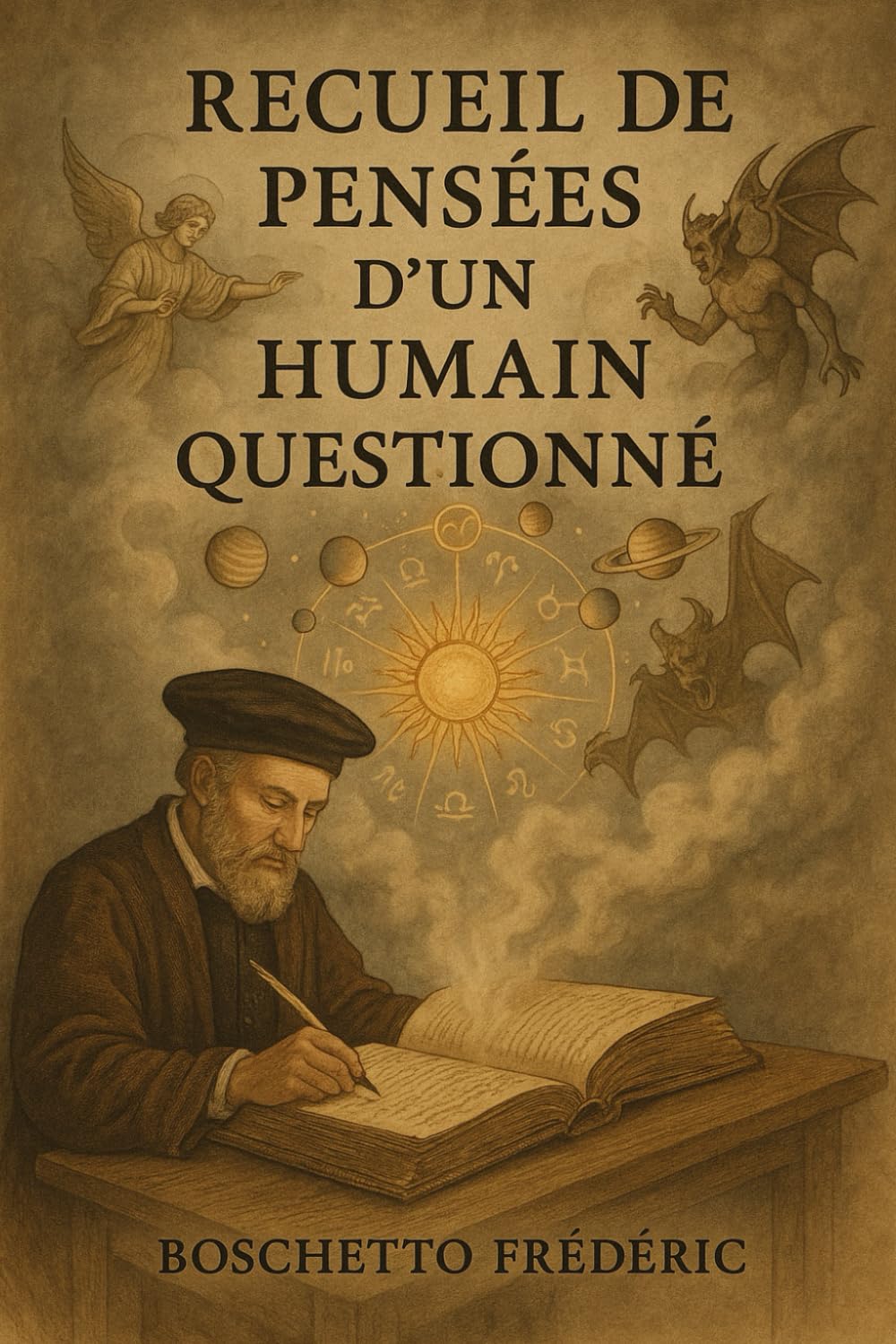 Recueils de pensées d'un humain questionné
