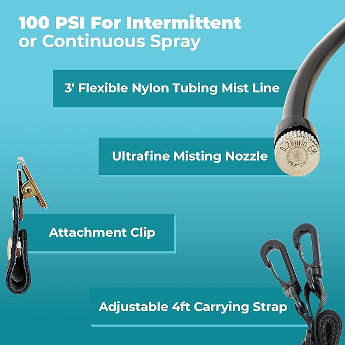 BeCOOL Personal Cooling Mister de 20 oz portátil miniatura 3