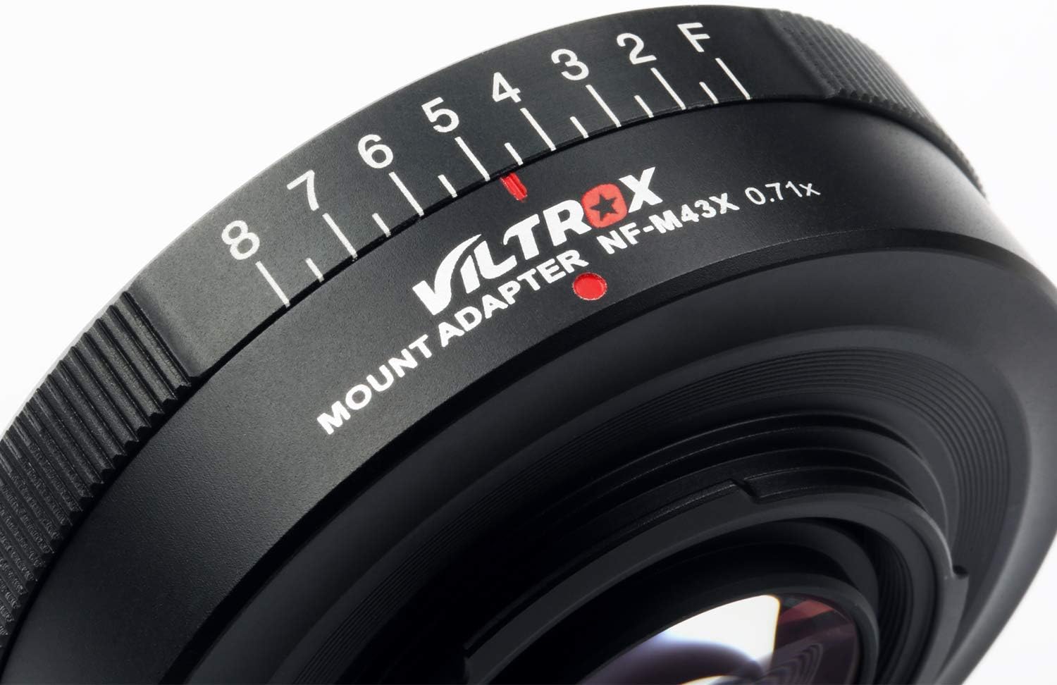 VILTROX NF-M43X Manual Focus 0.71x Reducer Speed Booster Lens Mount Adapter w/Aperture Control for Nikon G D Lens to M4/3 Mirrorless Camera GH5 GH4 GF9 GX85 GX8 E-M5 E-M10 E-PL3 Pen-F BMPCC