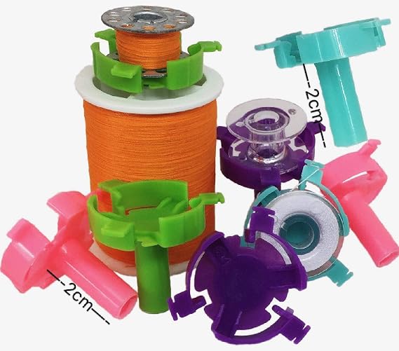 PeavyTailor 20pcs/Pack Sewing Bobbin Small Clips Sewing Tool Accessory Color Thread Clips Holder Tool