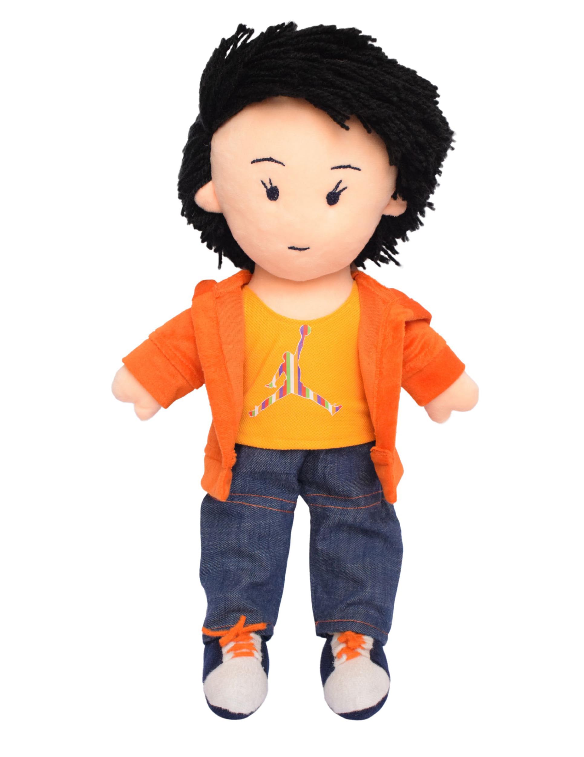 EL FIGO Soft Doll Toy for Babies & Kids - Stuffed Doll for Kids with Woolen Hair in Hoody Dress Soft Toy for Kids (45 c.m) (B0C7N27GPL) Amazon Price History, Amazon Price Tracker