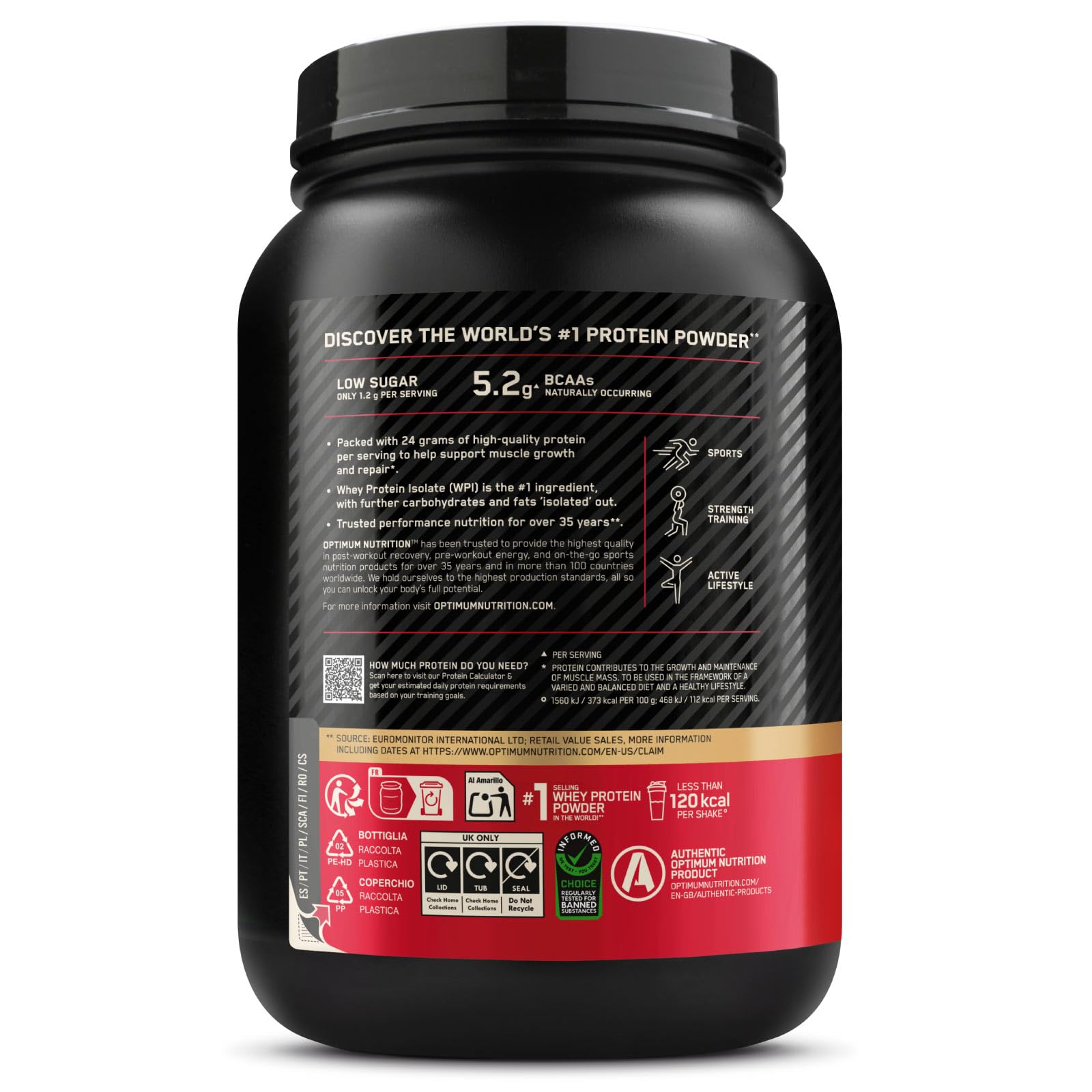 Optimum Nutrition Gold Standard 100% Whey Proteine in Polvere e Aminoacidi Crema di Banana 780g 26 Porzioni + Micronised Creatine Monohydrate Performance Non Aromatizzata 317g 93 Porzioni