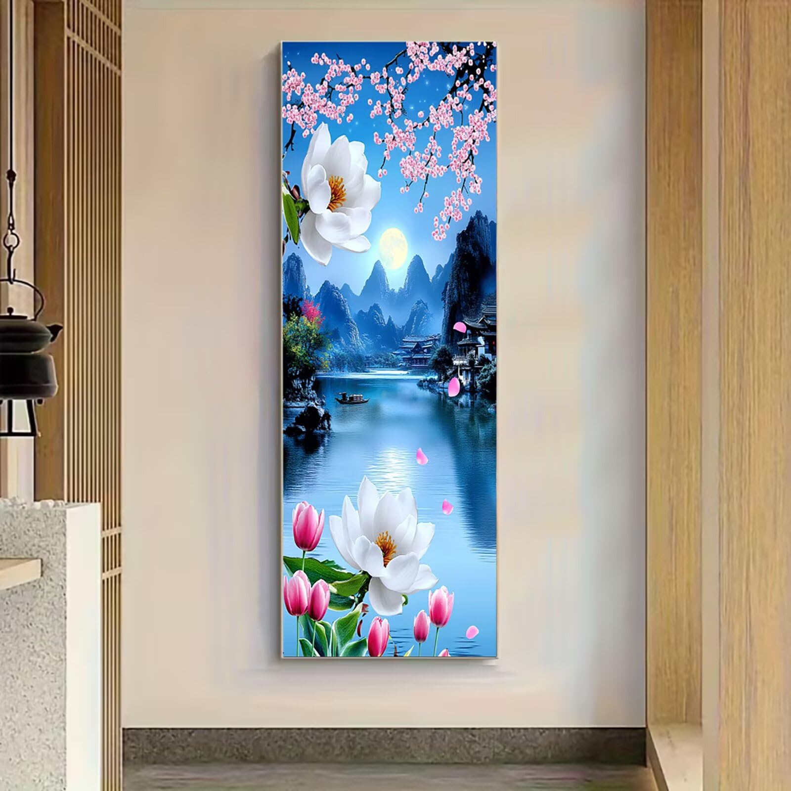 Diamond Painting paesaggio, Diamond Painting Kit Completo, 40x150cm qw2-43