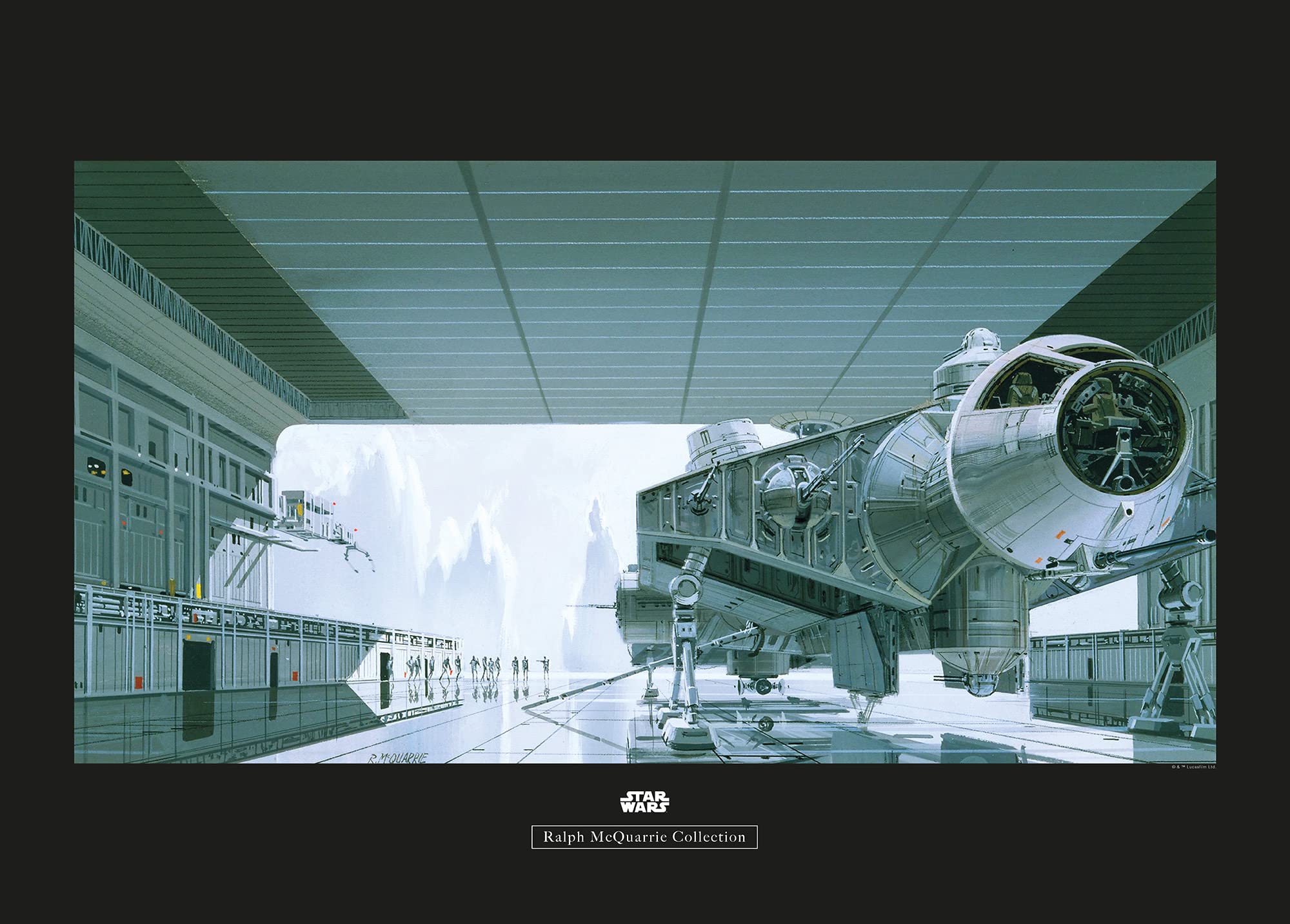 Poster Star Wars Classic Komar Hangar Shuttle 70x50 cm habille vos murs vides sans encombrer