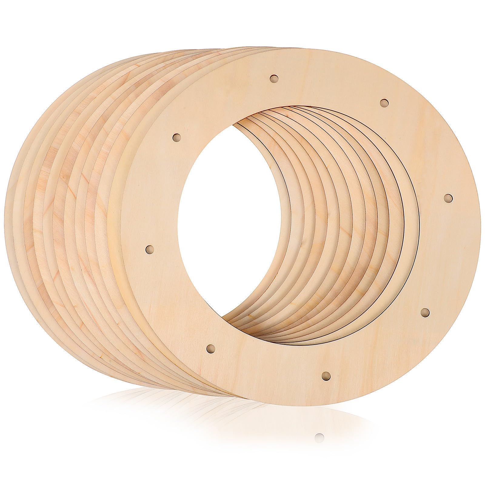 Marcos de Madera sin Terminar Beige con Soporte para Manualidades