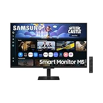 Samsung Smart Monitor M5 (S32FM502EU), Flat 32”, 1920 x 1080 (FHD), Smart Hub con AI, Office 365, Gaming Hub, Speaker integrati, Telecomando, WiFi, HDMI, USB