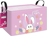 Vista 35 de Cesta de almacenamiento rectangular de tela, organizador de cesta para juguetes, libros, ropa, regalos, mascotas - Perfecta para el hogar, oficina