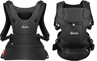 Diono Carus Essentials system nośny 3 w 1 dla 3,2 – 15 kg – stworzone do miejskich przygód – łatwy w obsłudze – powierzchnia rodzica, świat, ochrona pleców, ciemnoszara