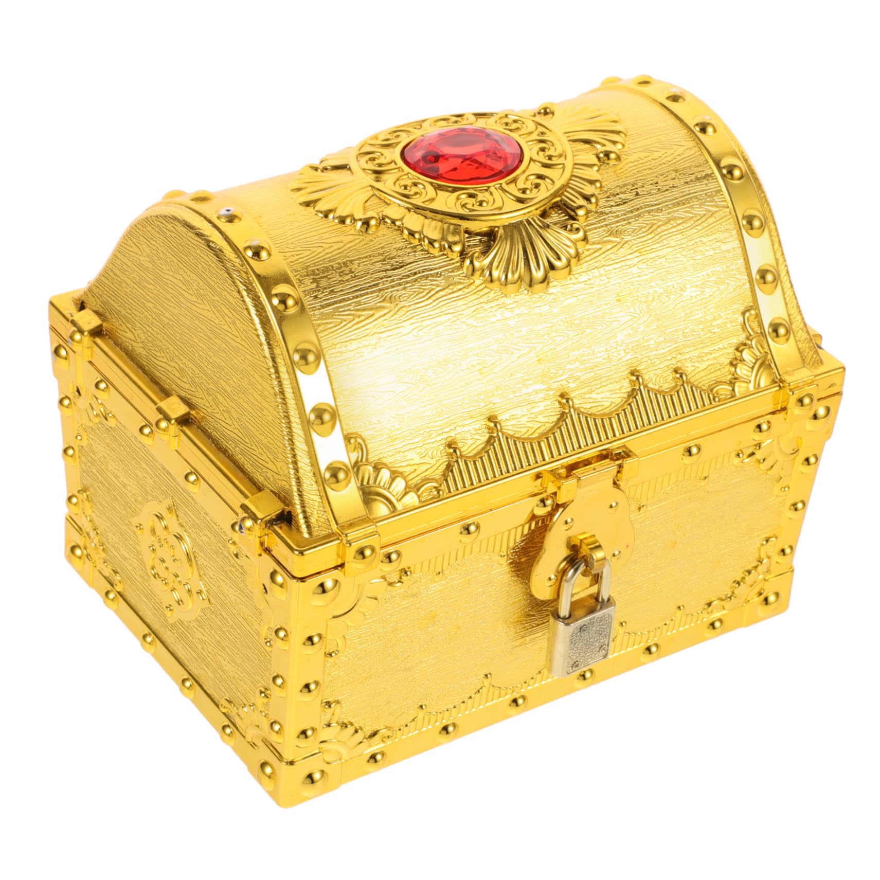 Milisten Creative Treasure Chest Props Vintage Jewelry Box for Boys and Girls' Imaginative Play
