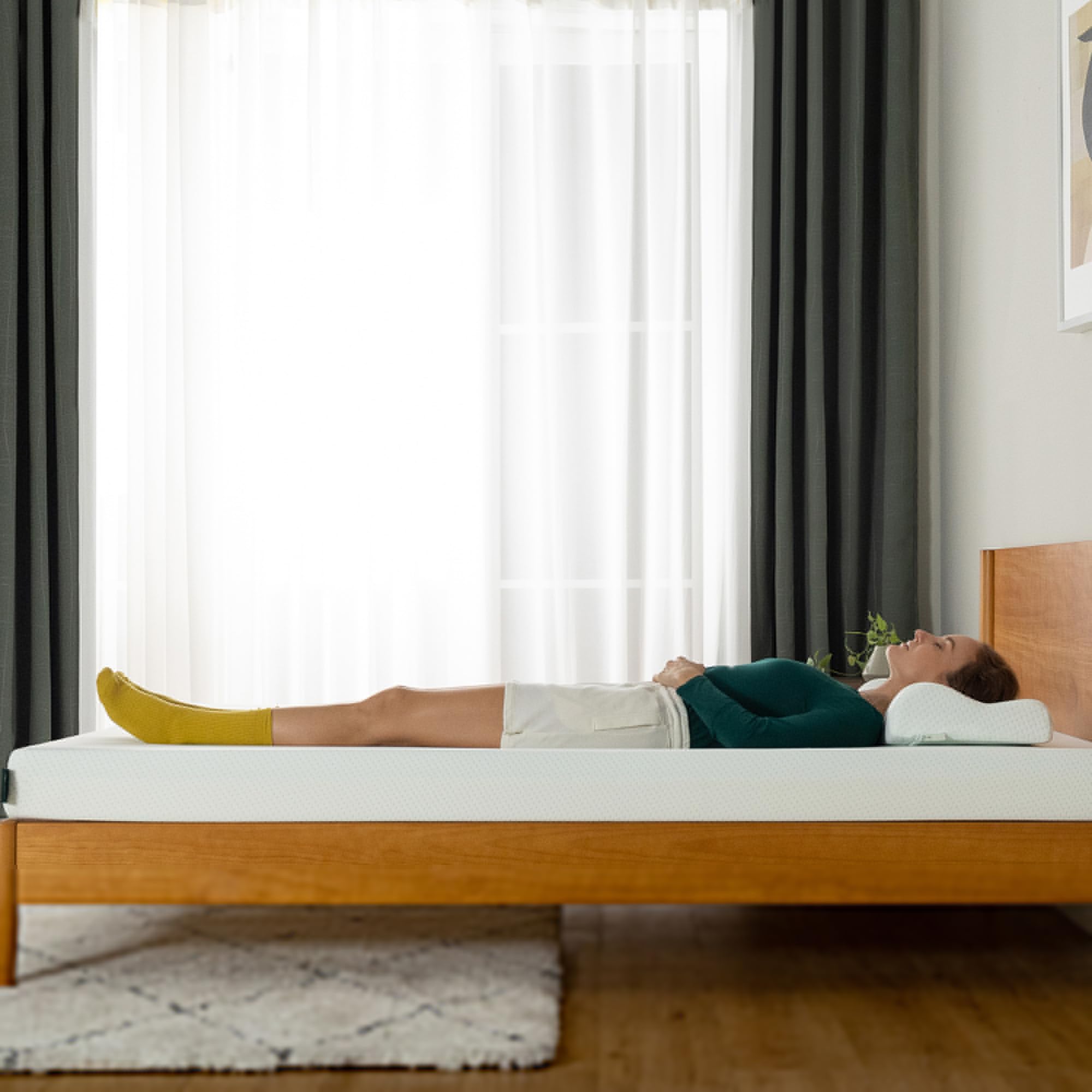 Zinus Colchón Individual 80 x 190 cm – Ortopédico de Espuma viscoelástica con 5 Zonas de Apoyo – Altura 11 cm – Media rigidez – Certificado Oeko-Tex – Colchón ergonómico y Transpirable