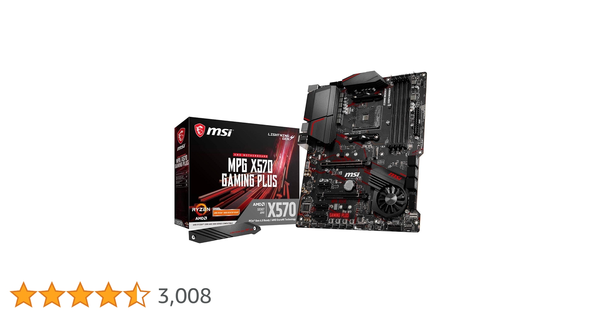 Amazon | MSI MPG X570 Gaming Plus Motherboard (AMD AM4, PCIe