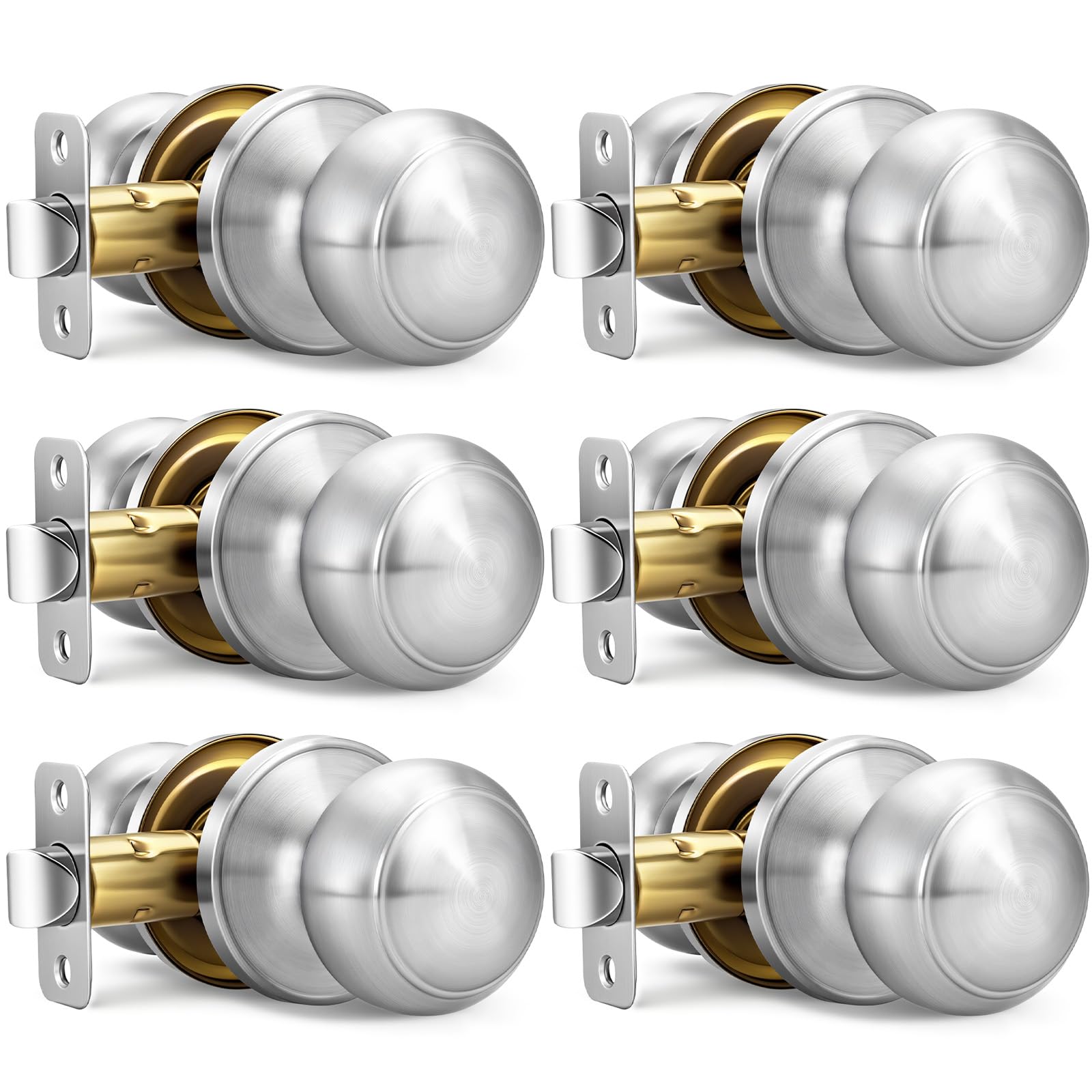 Black Door Knobs, 10 Pack Privacy Door Knobs Interior — Amazon image 17