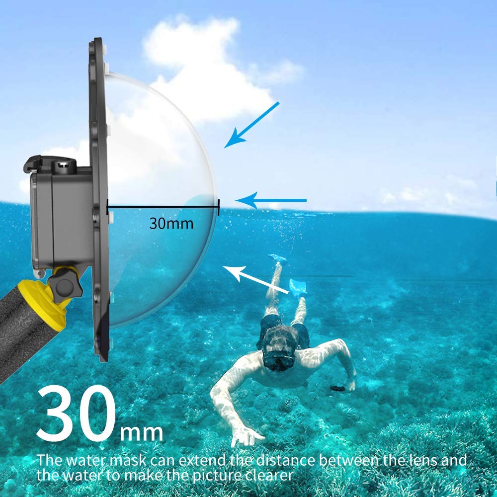 Telesin Inches Dome Port Lens For Gopro Hero Desertcart