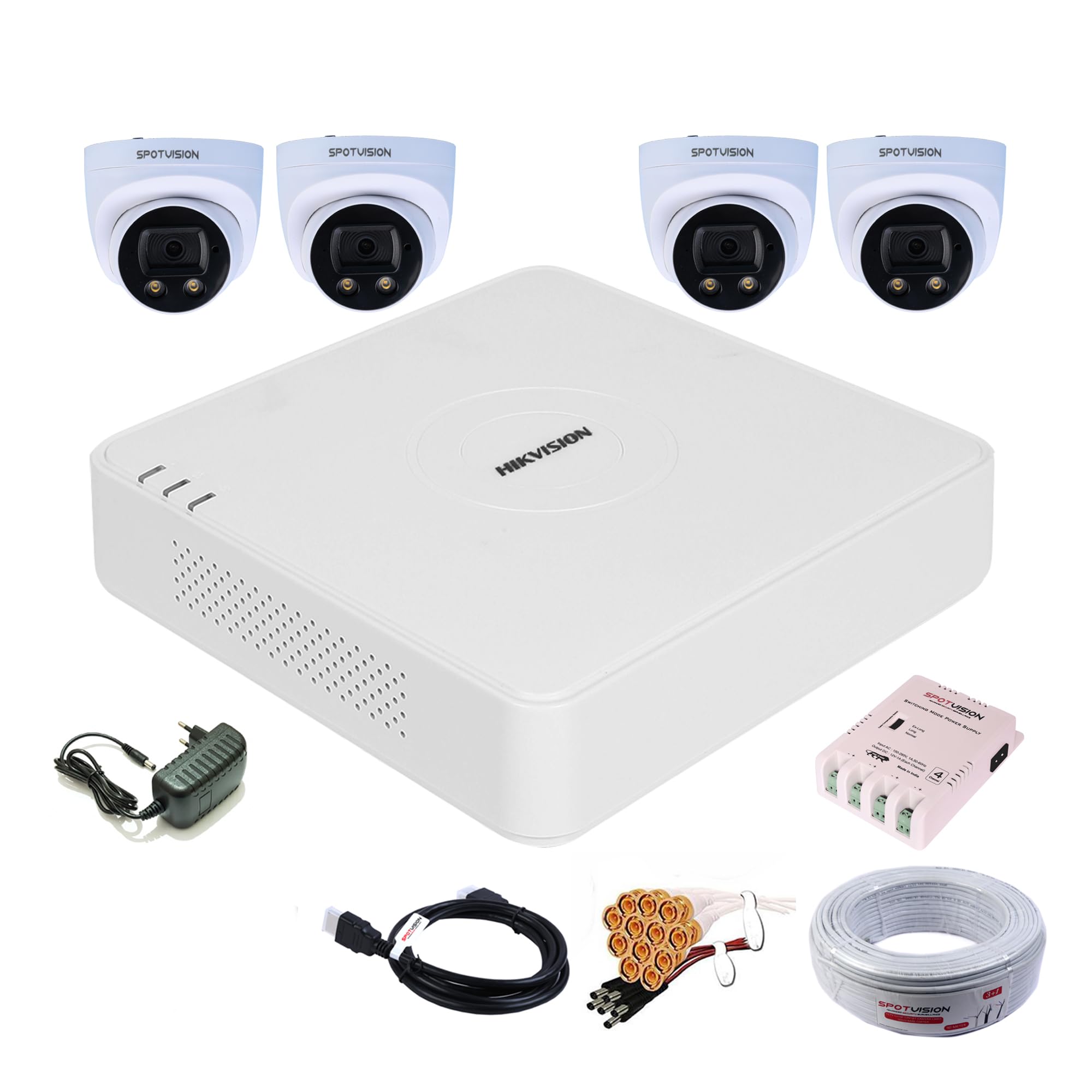 SPOTVISION Starlight Technology 2.4 MP Color Night Vision Dome Camera,CLH-27