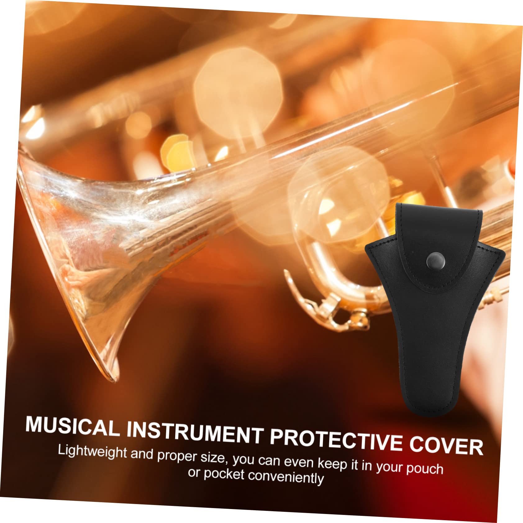 Totority Musical Instrument Storage Bag Horn Accessories Protector Leather Practical Design