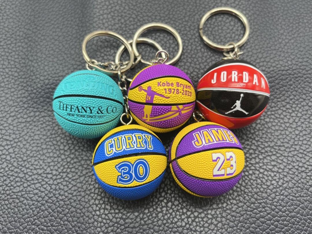 3D バスケットボールキーホルダー 5個セット Lavero Baloncesto 3D バスケットボールキーホルダー 5個セット Lavero Baloncesto