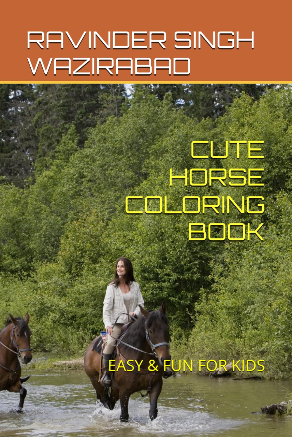 CUTE HORSE COLORING BOOK: EASY & FUN FOR KIDS