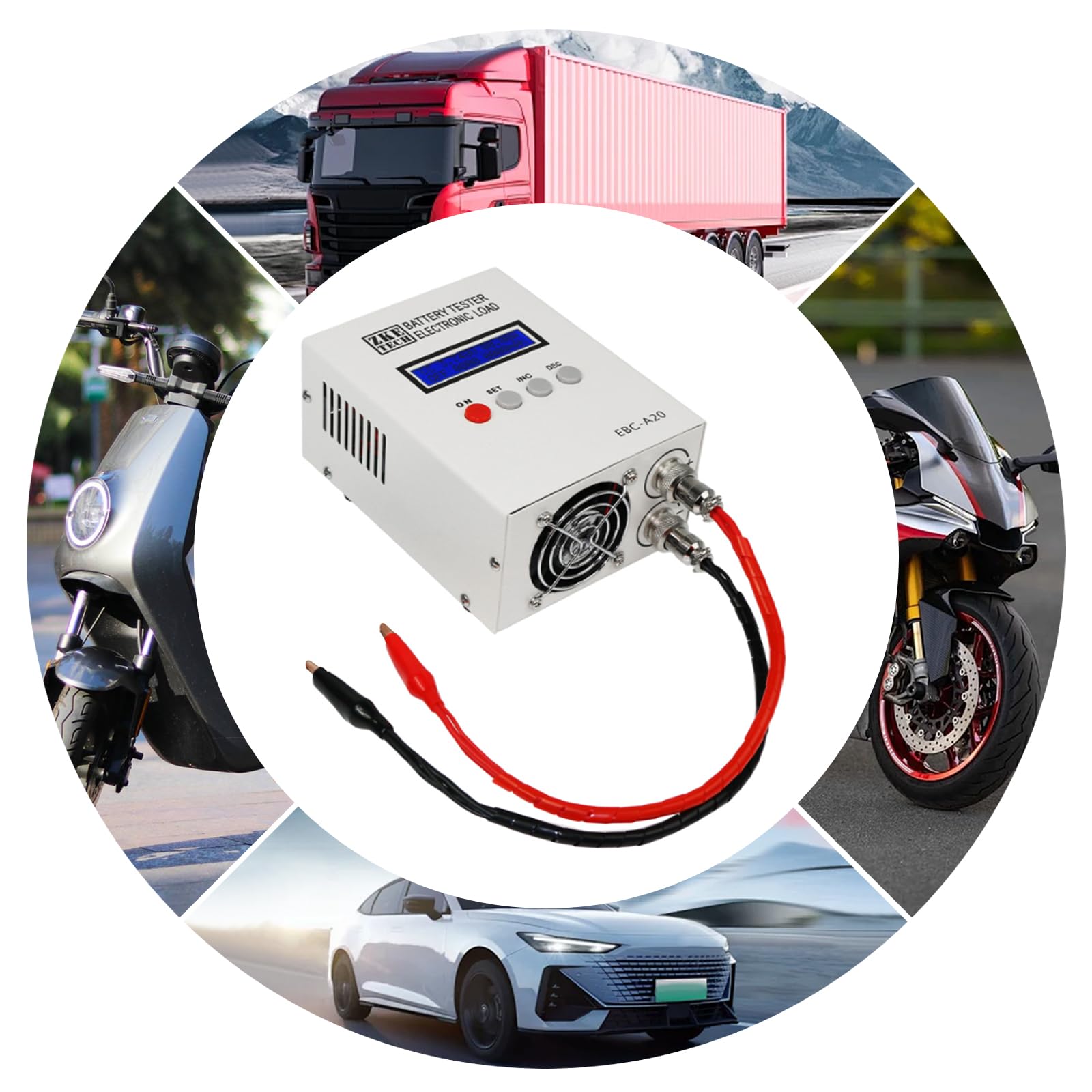 Tester di capacità della batteria EBC-A20 multifunzione con carica elettronica, tester di capacità, tester di capacità, tester di capacità, tester al litio per tester di circuiti