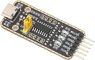 USB to Uart TTL Adapter, CH343G Chip 6MBPS Overvoltage Protection Anti Static 6Pn Serial Converter Module, TTL Communication Level USB C Powered for Win7/8/10/11 for Android