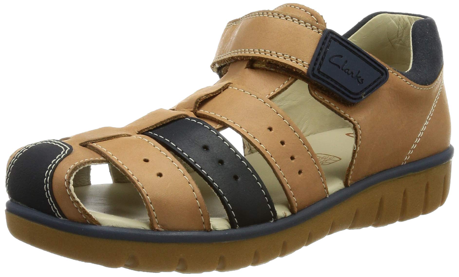 Clarks Roam Bay K, Boys’ Fisherman, Tan Leather, 12.5 UK