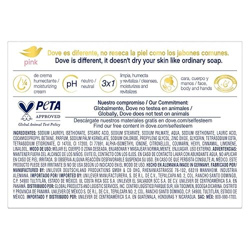 Miniatura 14 de Dove Jabón en barra de belleza rosa rosa, 2 barras para una piel suave y lisa, limpia e hidrata 3.75 onzas