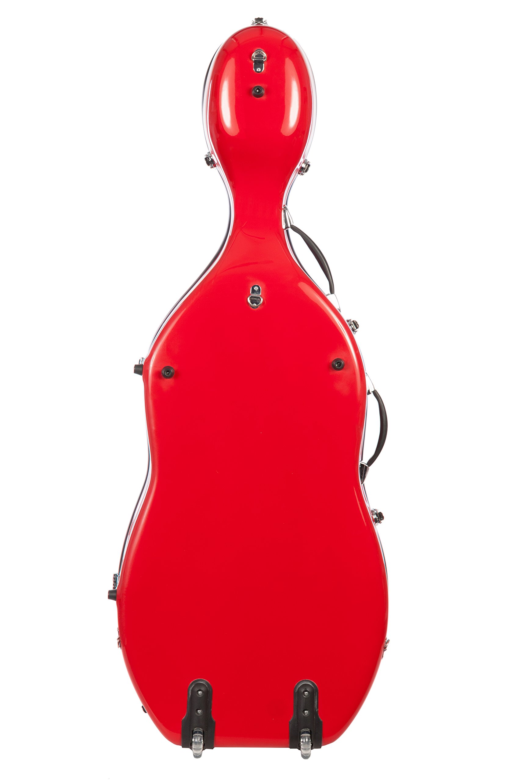 Futerał wiolonczelowy Fiberglass 4/4 Classic czerwony M-case