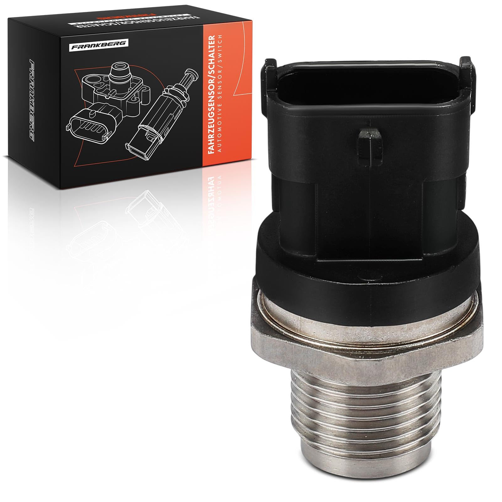 Frankberg Sensore di pressione del tubo di aspirazione 3-Poli Compatibile con Corsa D S07 Corsa C Furgone/Compatto X01 Ducato Furgone 250 Astra J CaR.A.Van P10 Insignia A Sports Tourer G09 504382372