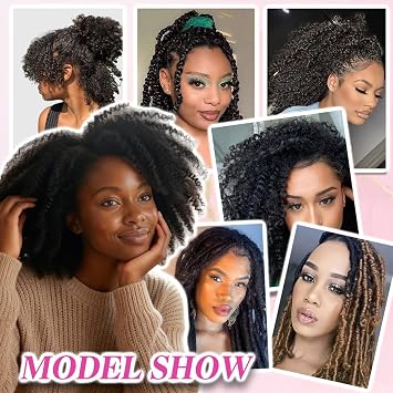 Springy Afro Twist Hair 3 Packs 24 Inch Pre-Separated Spring Twist for Faux Locs Kinky Marley Crochet Braiding Hair Extensions for Black Women (4#, 24inch(Pack of 3))
