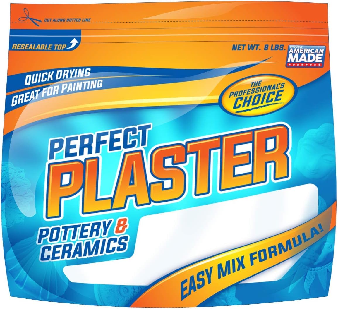 Perfect Plaster Pottery & Ceramic Casting Material - 8 pound 4-Pack