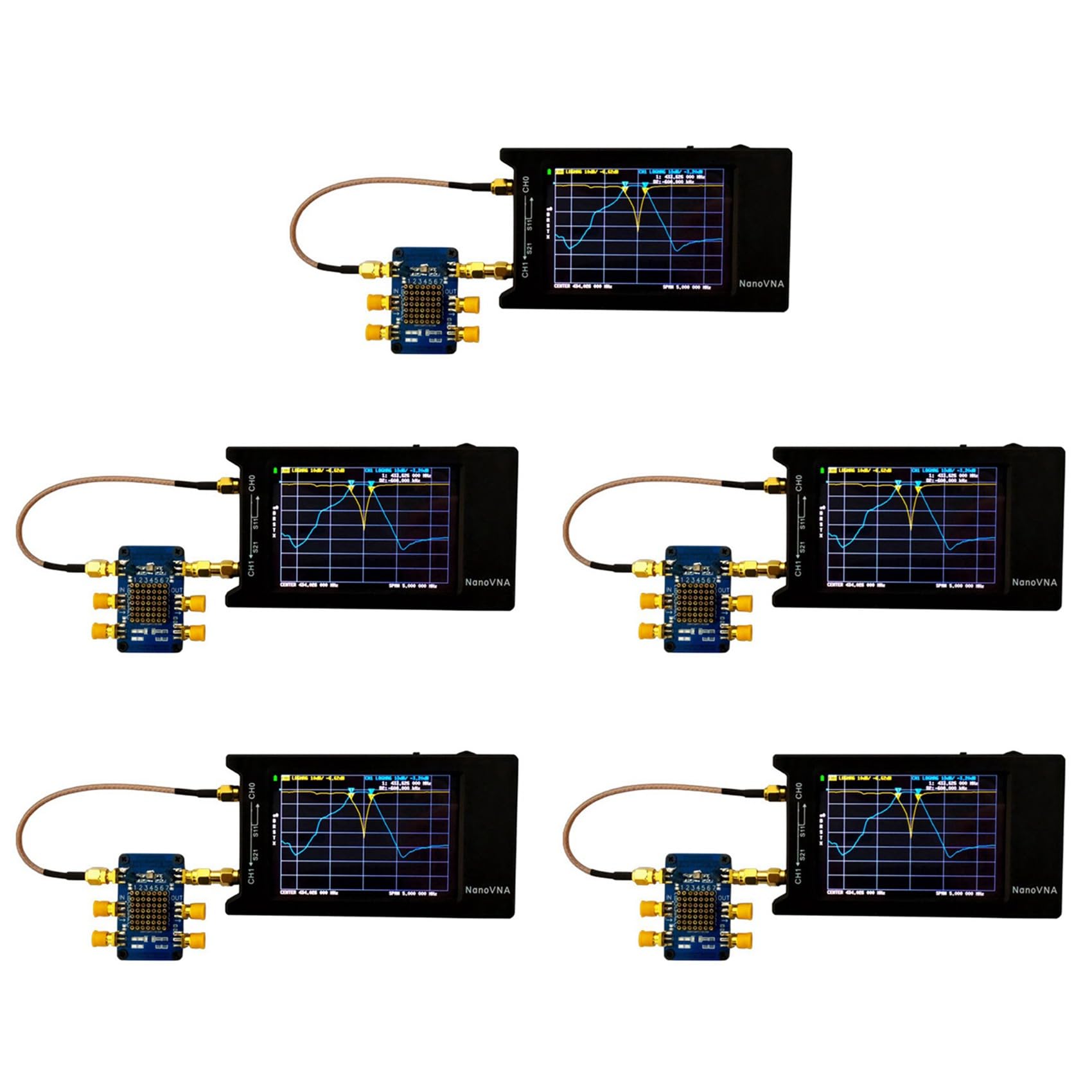 Jnchdghwa As Shown 5X Testboard Kit Vna Test Demo Board Vector Network Analyzer Testing Board