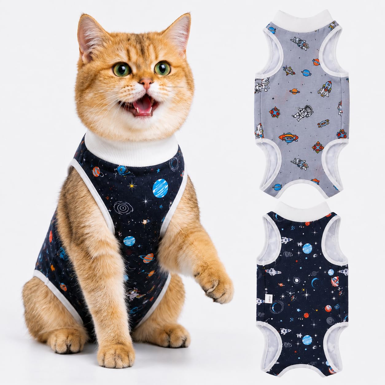 Avont 2-Pack Cat Recovery Suit for Spay Healing -Space L 2026 New