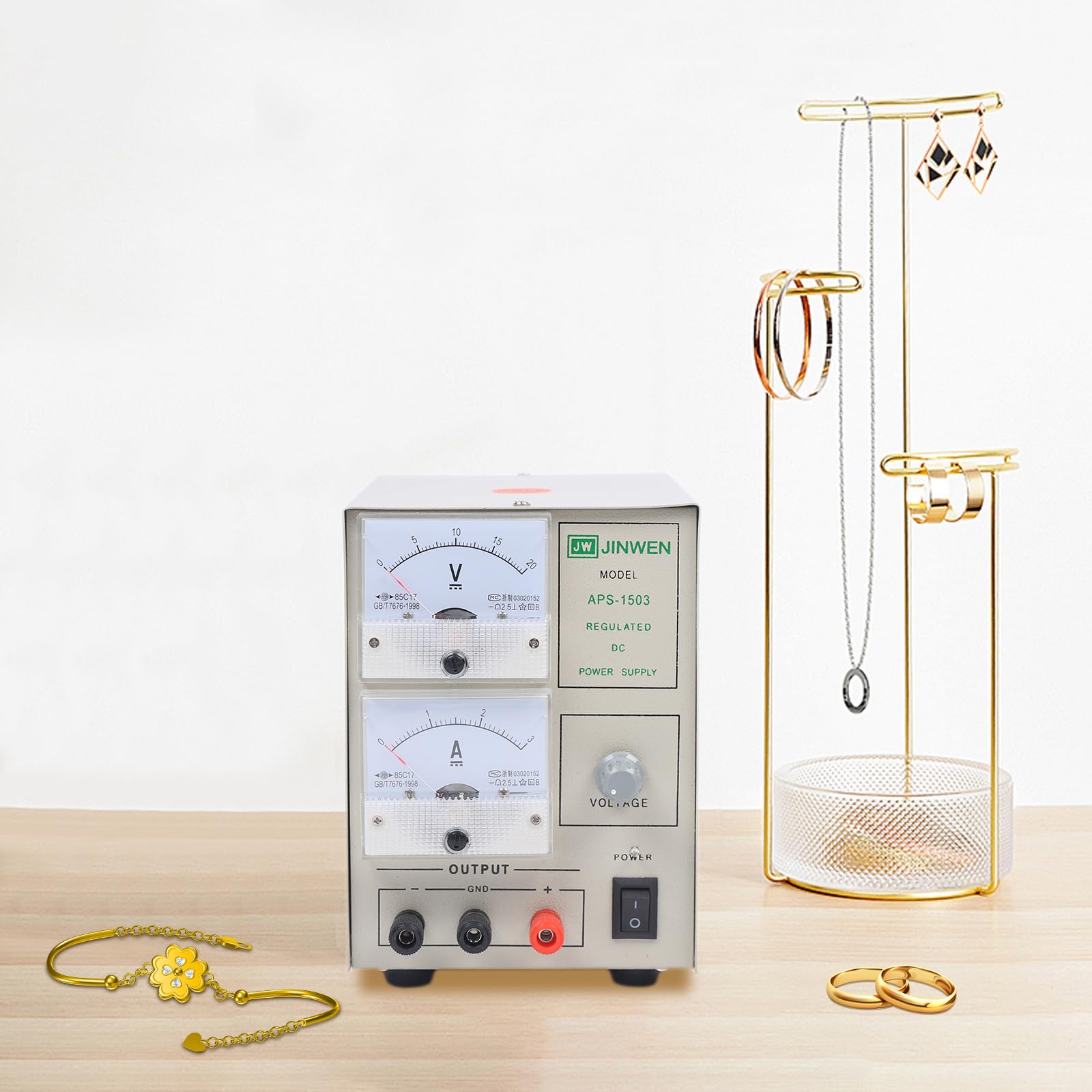 Macchina Per Elettroplaccatura Gioielli 3A 220V – Regolabile Per Oro, Argento, Rame, Nichel, Cromo, Compatta E Leggera