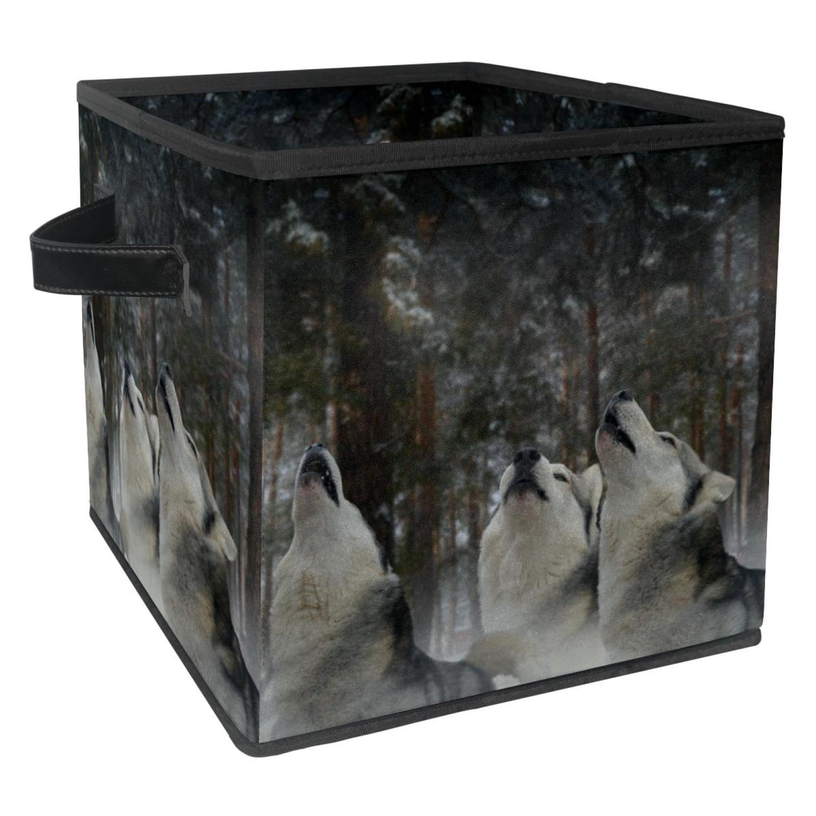 Boîte de rangement pliable cube tissu bac pour vêtement livre jouet maison