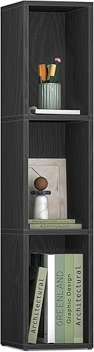 Miniatura 8 de VASAGLE Colección Custos - Estantería, librero de 4 niveles, estante para libros, estante de almacenamiento abierto, 9.4 x 11.8 x 41.7 pulgadas,