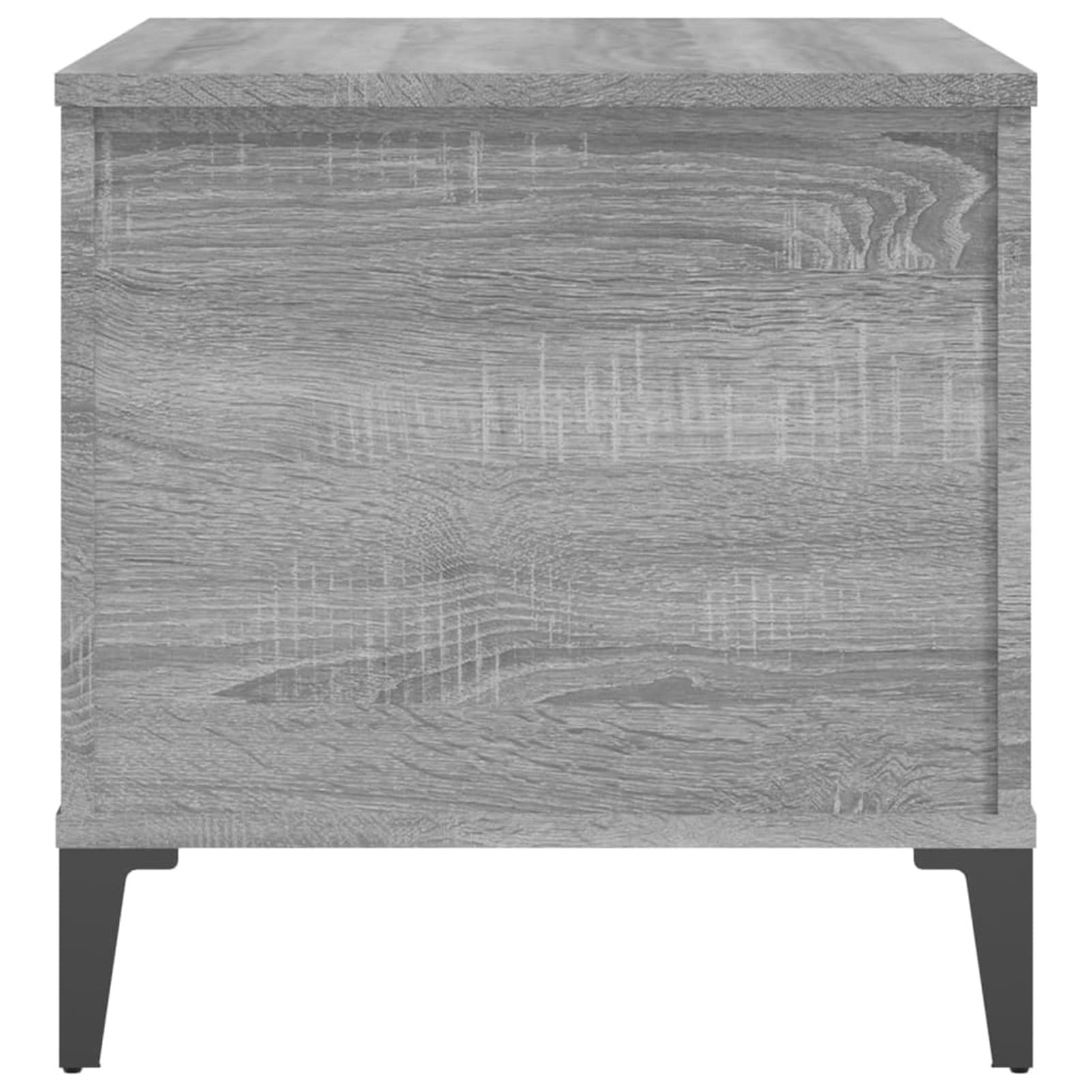 Homgoday Tavolino da caffè Sonoma grigio 60 x 44,5 x 45 cm, in legno ingegnerizzato, tavolino da tè per soggiorno, sala d'accoglienza degli ospiti, camera da letto e ufficio, mobili 1015