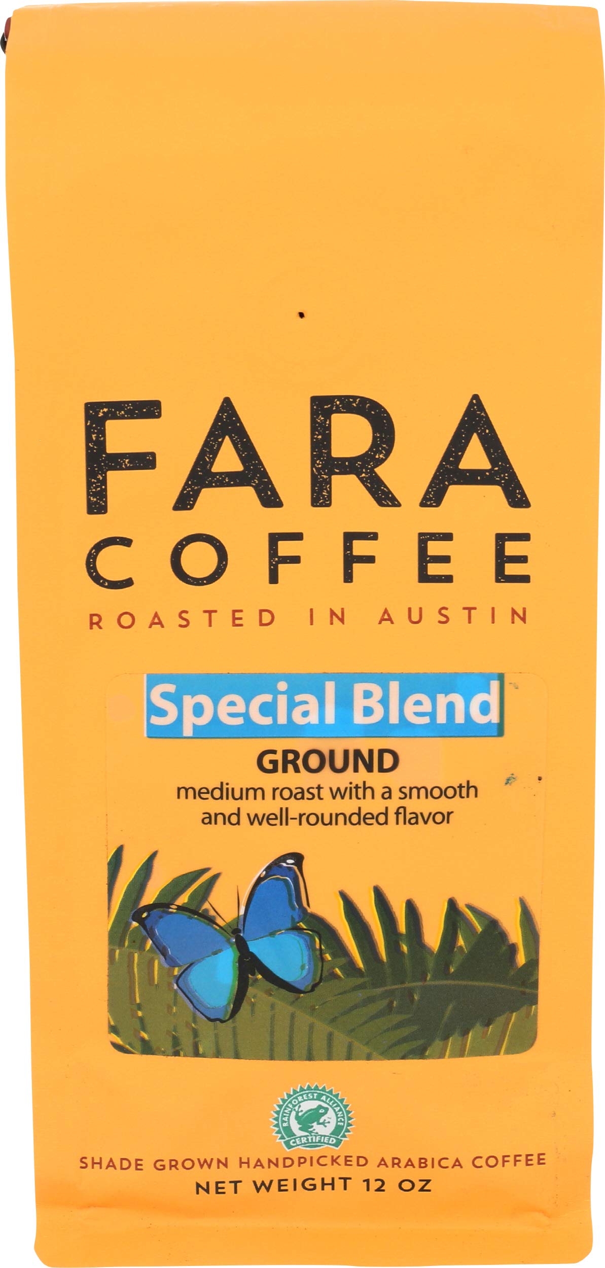 Fara Coffee, Ground (Special Blend (Medium/Dark), 12 Oz)Rainforest AllianceRainforest AllianceRainforest AllianceRainforest Alliance
