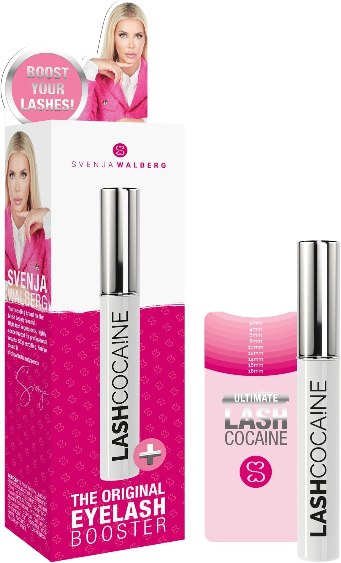 LASHCOCA!NE eyelash growth serum to grow longer & fuller eyelashes | vegan lash enhancing serum MADE in GERMANY | test winner “VERY GOOD” for eyelash extensions | long eye-lashes by Svenja Walberg