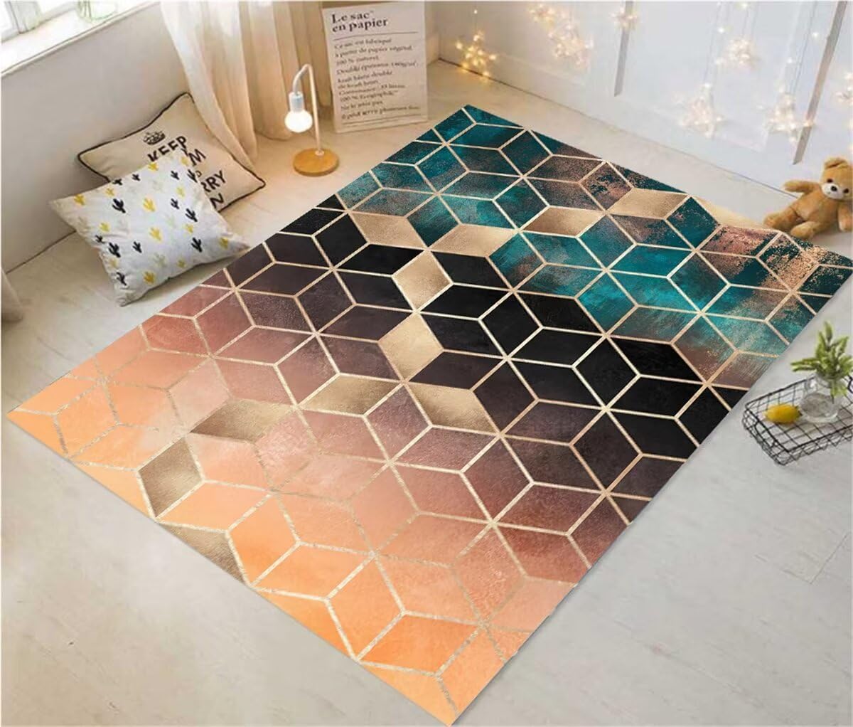 Tapis de salon lavable pour éliminer la poussière sous le canapé