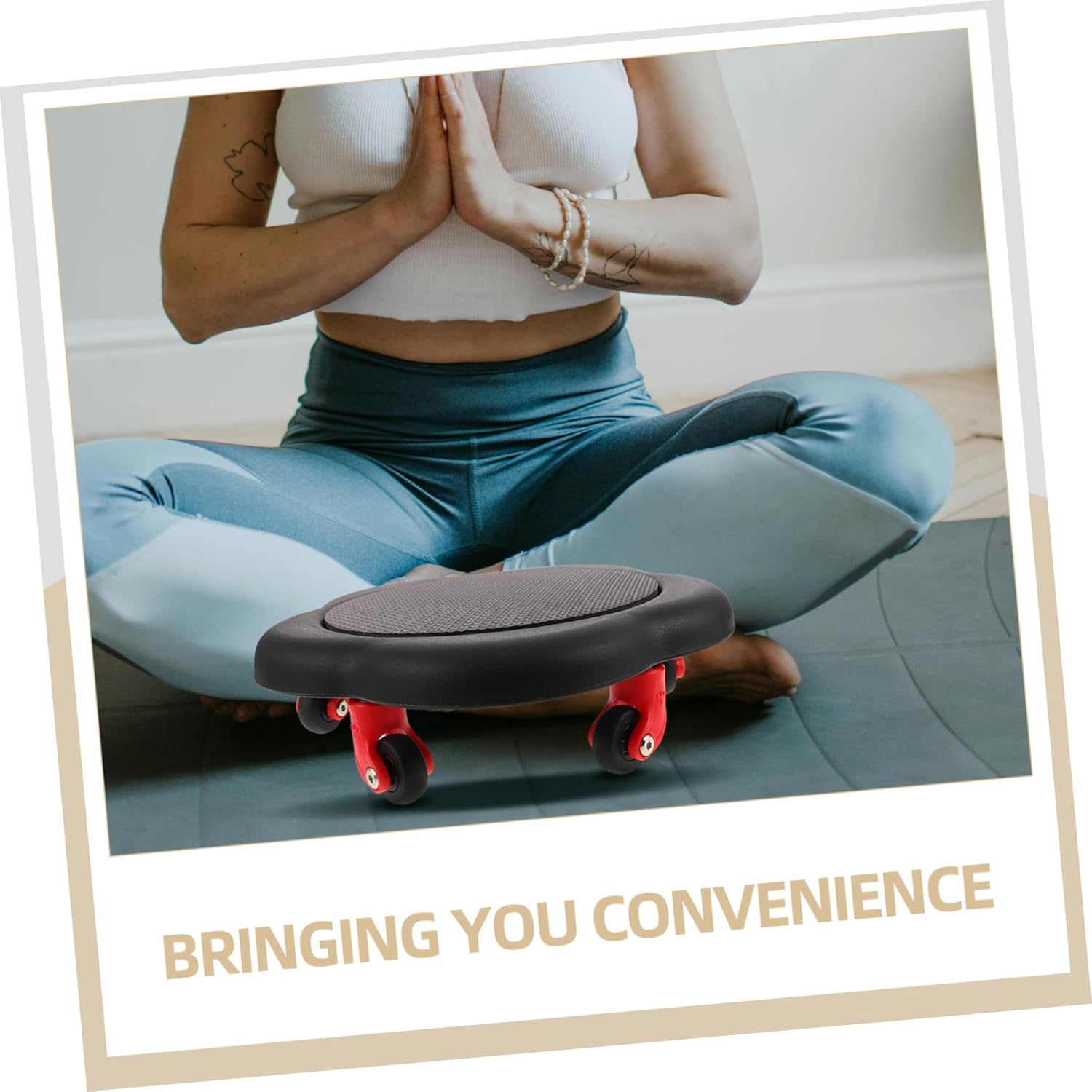 Abdominal Workout Discs Core Sliders for Exercise Ab Wheel Roller Flower Design Home Fitness Equipment