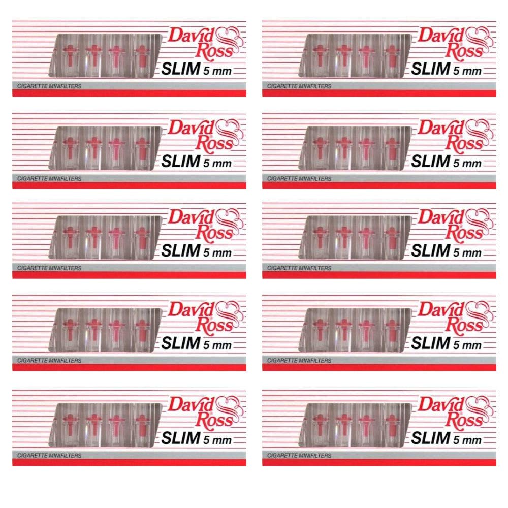 David Ross Narrow 5mm Rolled Cigarette Filter Taring Filter for Thin Cigarettes, Pack of 10 x 10-image-46