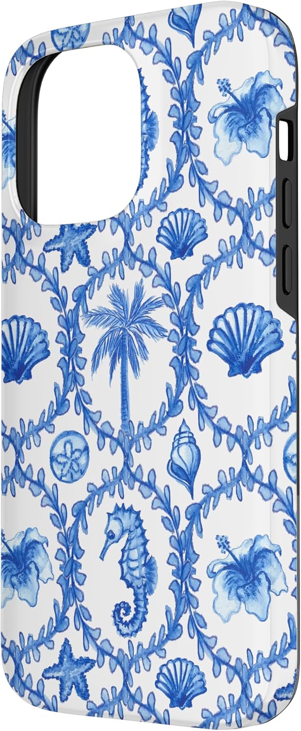 Coastal Granddaughter Coconut Girl Preppy Hawaiian Print Case for iPhone 14 Pro Max