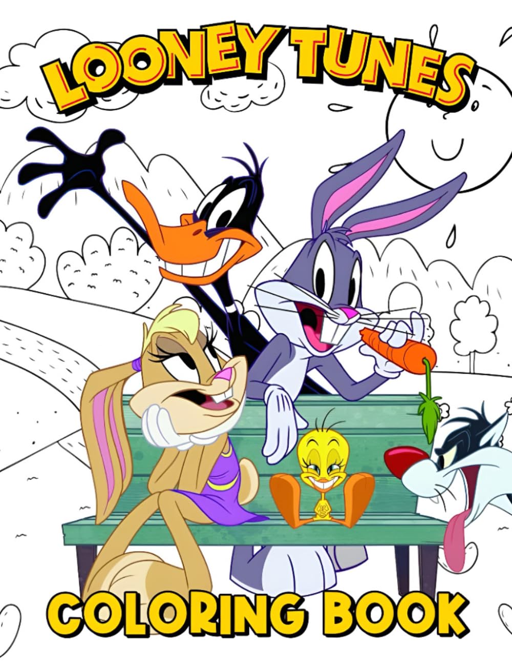 THE coloring Book: JUMBO Drawing Pages Of Tunelonneys Characters and Iconic Scenes for kids Ages 4-8